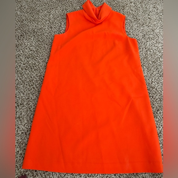 Alex Marie orange cowl neck dress size 10 - Picture 4 of 10